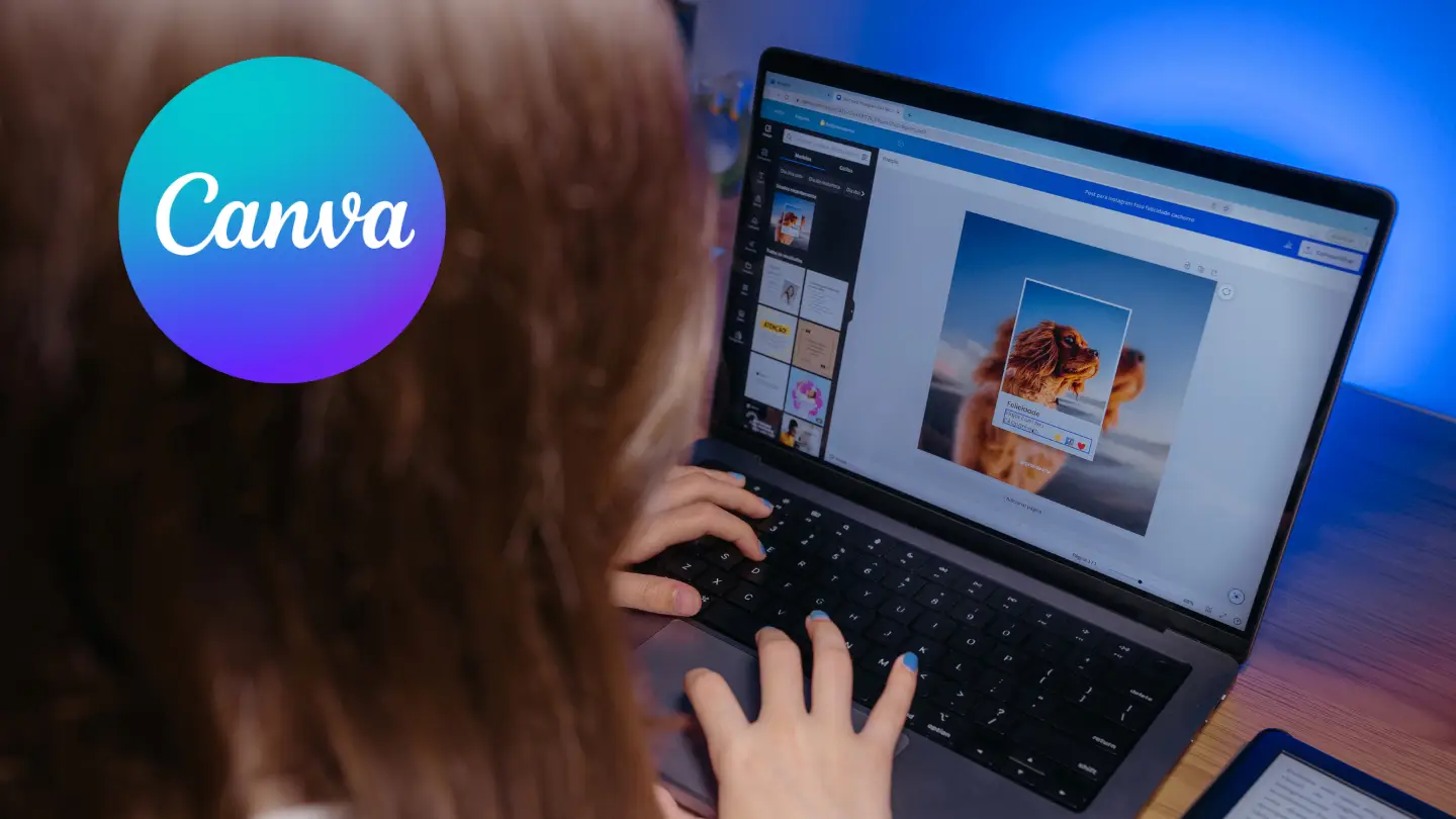 Canva design workspace for creating graphics without advanced design skills